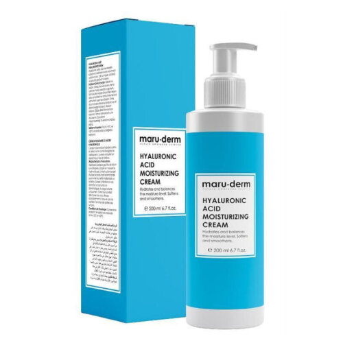 Maruderm Hyalüronik Asit Nemlendirici Yüz ve Vücut Cilt Bakım Kremi 200 ml - 1