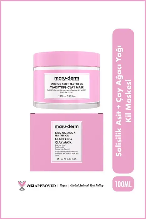 Maruderm Salisilik Asit ve Çay Ağacı Yağı Kil Maskesi 100 Mll - 3
