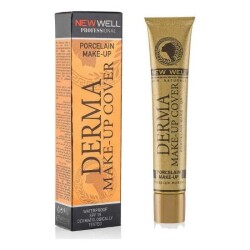 New Well Derma Make-Up Cover Yoğun Kapatıcı Fondöten Bronz 12 ml - 1