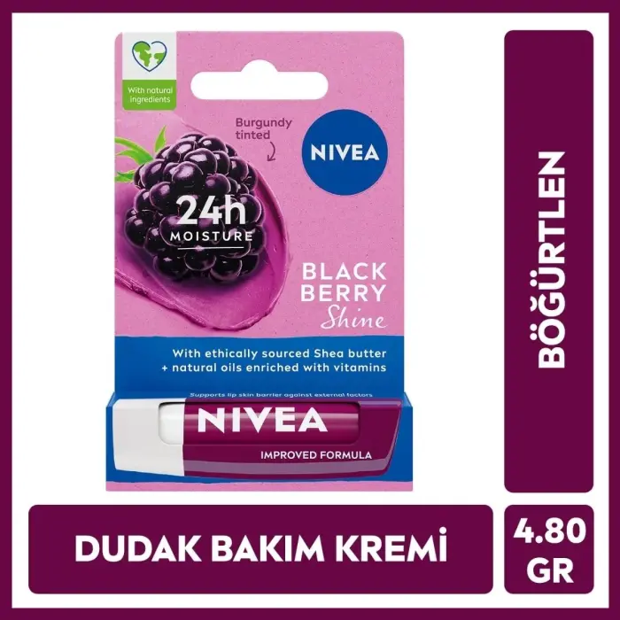Nivea Dudak Bakım Kremi Böğürtlen 4.8 gr - 1