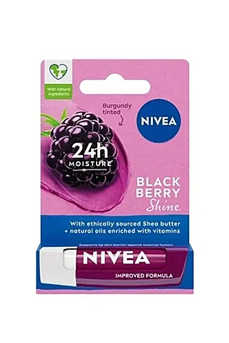 NIVEA Dudak Kremi 3ü Bir Arada Çilekli 4,8 gr Böğürtlen 4,8 gr Kiraz 4,8 gr - 5