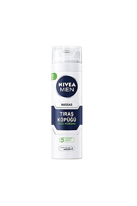 NIVEA MEN Erkek Hassas Koruma Tıraş Jeli 200ml, Hassas Ciltlere Özel, Yanma Kızarma Kuruma Engelleyici - 1