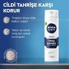 NIVEA MEN Erkek Tıraş Köpüğü 200ml, Hassas Ciltler, Hızlı Koruma, Rahatlatıcı, Konforlu Tıraş Deneyimi - 3