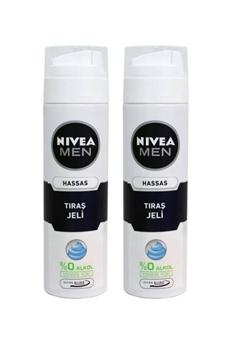 NIVEA Men Hassas Tıraş Jeli 2 x 200ml - 1