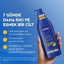 NIVEA Q10 Sıkılaştırıcı Vücut Sütü 400ml, C Vitamini,Kolajen,72 Saat Nemlendirici,Kuru Cilt Tipleri - 4