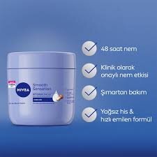 NIVEA Smooth Sensation El ve Vücut Bakım Kremi 400ml, Kuru Ciltler İçin 48 Saat Nemlendirici - 2