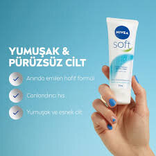 NIVEA Soft Nemlendirici Bakım Kremi 75ml, Jojoba Yağı, E Vitamini, El Yüz Vücut, Yumuşak Cilt,Canlandırıcı - 3