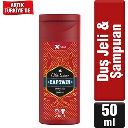 Old Spice Captain Duş Jeli & Şampuan 50 ml - 1
