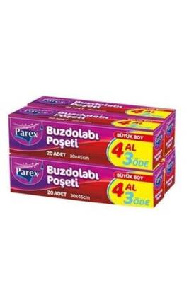 Parex Buzdolabı Poşeti Büyük Boy 4 Al 3 Öde - 1