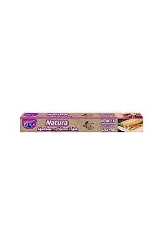 Parex Natura Ağartılmamış Hazır Pişirme Kağıdı 10 lu X 5 Adet - 2