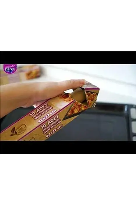 Parex Natura Ağartılmamış Organik Hazır Kesilmiş Pişirme Kağıdı 10 lu - 5