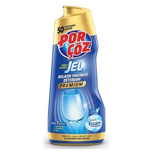 Porçöz Yoğun Kıvamlı Jel Bulaşık Makinesi Deterjanı 50 Yıkama 900ml - 1
