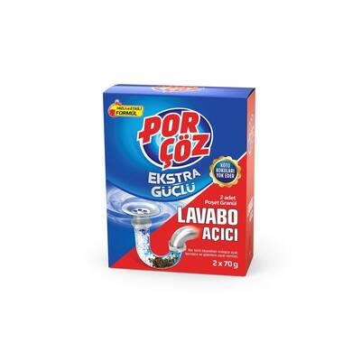 Porçöz Ekstra Güçlü Lavabo Açıcı Granül 2x70 GR - 1