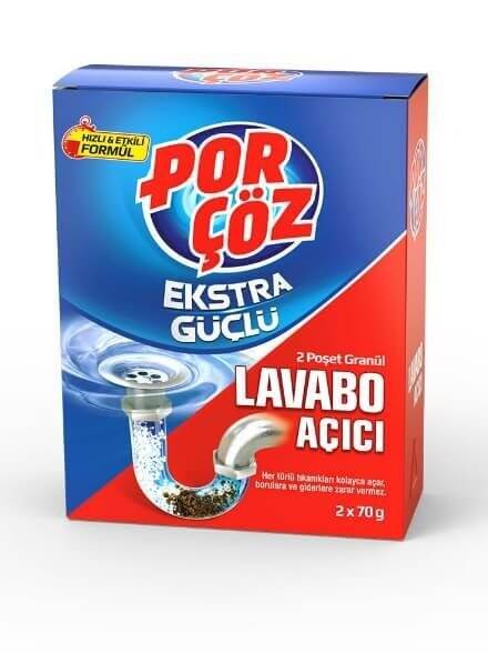 Porçöz Ekstra Güçlü Lavabo Açıcı Toz 2 x 50 Gr - 1