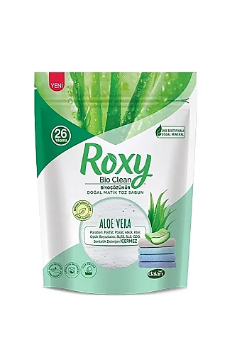 Roxy Bio Clean Doğal Matik Toz Sabun Aloe Vera 800 Gr 4 Adet - 2