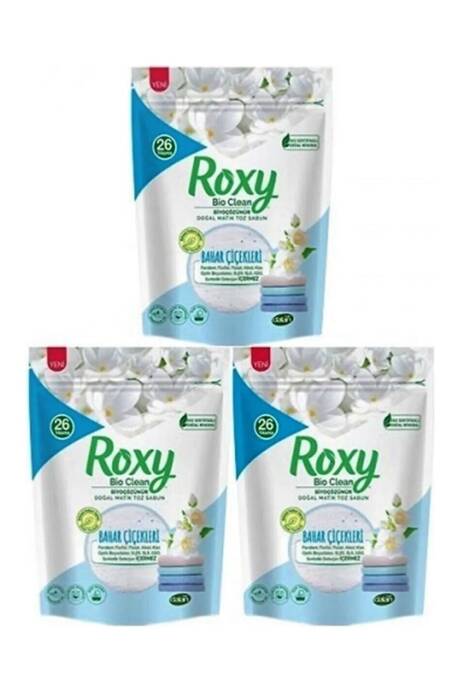 Roxy Doğal Matik Bahar Kokulu Toz Sabun 800 gr x 3 Adet - 1