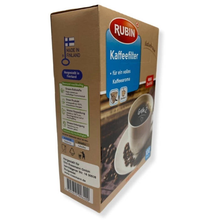 Rubin Kahve Filtresi Natural Filtre Kahve Kağıdı 2 Numara 100 Adet - 4