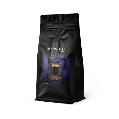 Mahmood Coffee Filtre Kahve 500 G ve Rubin Büyük Boy Kahve Filtresi Naturel Kağıt 4 Numara 100 adet Set - 4
