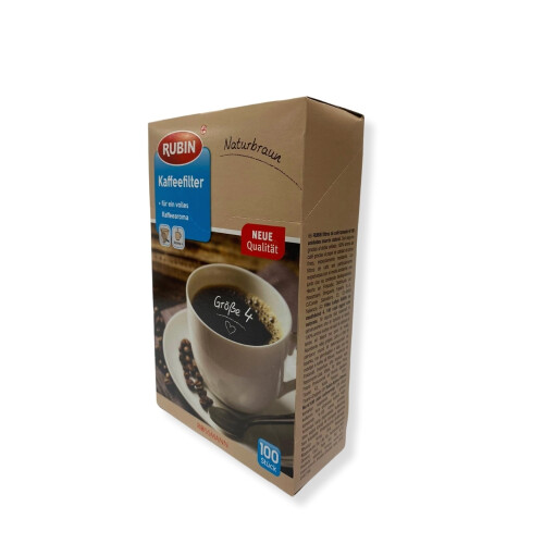Mahmood Coffee Filtre Kahve 500 G ve Rubin Büyük Boy Kahve Filtresi Naturel Kağıt 4 Numara 100 adet Set - 7