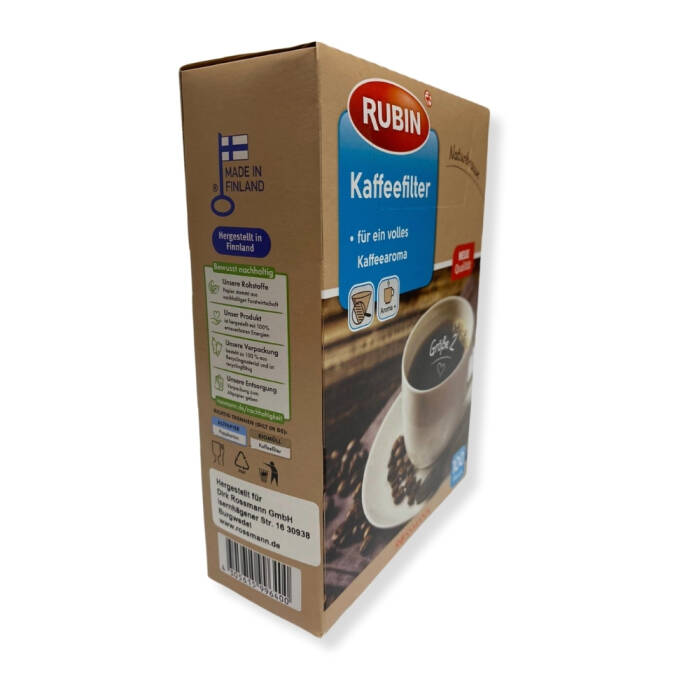 Mahmood Coffee Filtre Kahve 250 G ve Rubin Küçük Boy Kahve Filtresi Naturel Kağıt 2 Numara 100 adet Set - 6