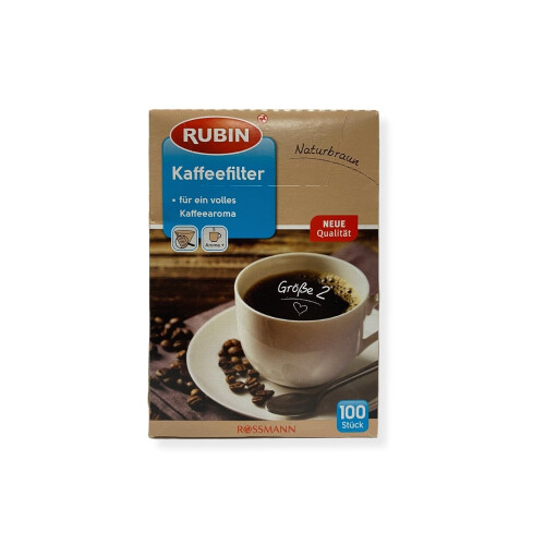 Mahmood Coffee Filtre Kahve 250 G ve Rubin Küçük Boy Kahve Filtresi Naturel Kağıt 2 Numara 100 adet Set - 5