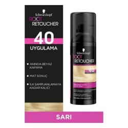 Schwarzkopf Root Retoucher Beyazları Anında Kapatan Saç Sprey Boyası Sarı 120 ML - 2