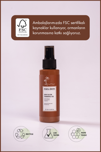 SPF 0 Sun Glow Doğal Bronzlaştırıcı Yağ 100 ML - 3