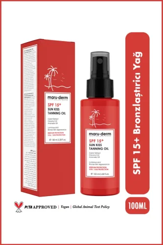 SPF 15 Sun Kiss Bronzlaştırıcı Güneş Yağı 100 ML - 1