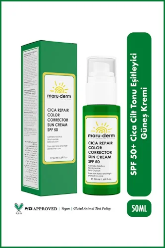 SPF 50 Cica Cilt Tonu Eşitleyici Güneş Kremi 50 ML - 3