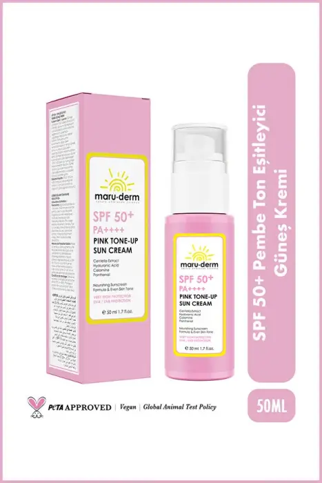 SPF 50 Pembe Ton Eşitleyici (Pink Tone-Up) Güneş Kremi | PA Yeni Nesil Kore Filtreli 50 ML - 3