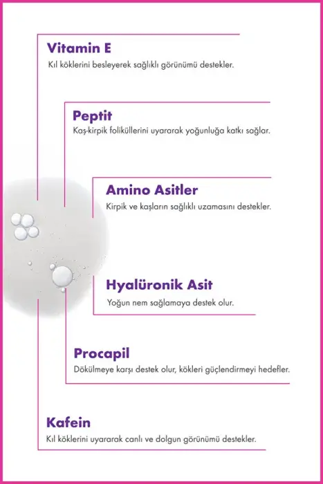 Su Bazlı Güçlendirici Kaş ve Kirpik Serumu - 2