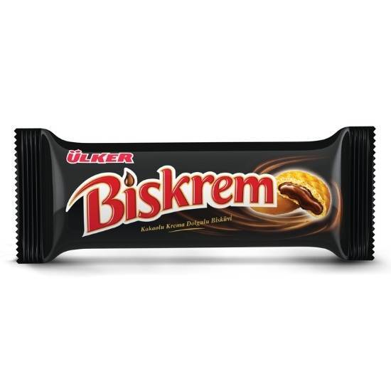 Ülker Biskrem Kakaolu Krema Dolgulu Bisküvi 100 Gr - 1