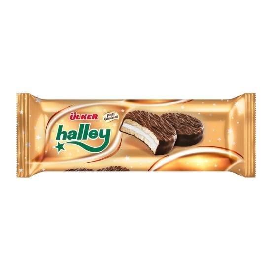 Ülker Halley Kaplamalı Sandviç Bisküvi 8'li 240 Gr - 1