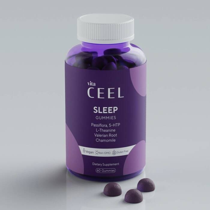 Vita Ceel Uyku Döngüsüne Yardımcı Vegan Sleep Gummy Vitamin Passiflora, Vitamin B6, 5- http, L-theanie - 2