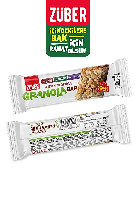 Züber Granola Bar Antep Fıstıklı 25 G - 2