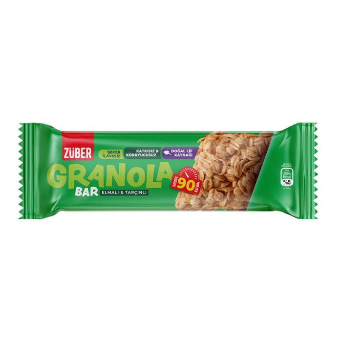 Züber Granola Bar Elmalı Tarçınlı 25 G - 1